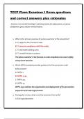 TCFP Plans Examiner I Exam questions  and correct answers plus rationales &period; Questions cover essential knowledge in code interpretation&comma; fire safety systems&comma; occupancy  classification&comma; egress&comma; and plan review procedures&period;