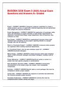 BUSOBA 3230 Exam 3 &lpar;2025&rpar; Actual Exam Questions and Answers A&plus; Graded&period;