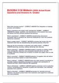 BUSOBA 3130 Midterm &lpar;2025&rpar; Actual Exam Questions and Answers A&plus; Graded&period;