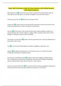 Major Field Test Business Study Set&vert; Exam Questions with Verified Answers&vert;  Latest Update Graded A&plus;