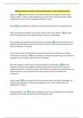 MFT Business Exam Questions with Verified Answers&vert; Latest Update Graded A&plus; 