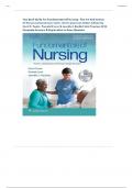 Test Bank Guide For Fundamentals Of Nursing &colon; The Art And Science Of Person-Centered Care 10th Edition&comma; North American  By Carol R&period; Taylor&comma; Pamela B Lynn & Jennifer L Bartlett ALL Chapters