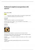 Pathoma &lpar;Complete&rpar; exam questions with answers
