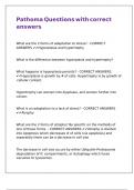 Pathoma Questions with correct answers