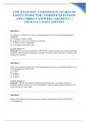 CPSI EXAM 2025 &vert; CERTIFIED PLAYGROUND SAFETY INSPECTOR &vert; VERIFIED QUESTIONS AND CORRECT ANSWERS &vert; GRADED A&plus; &vert; OFFICIAL LATEST EDITION