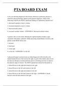 PTA BOARD EXAM QUESTIONS AND ANSWERS 2025