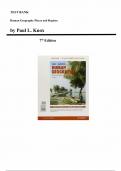 Test Bank for Human Geography&colon; Places and Regions&comma; 7th Edition by Paul Knox 