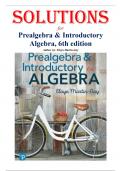 Prealgebra & Introductory Algebra 6th Edition - Solutions Manual by Elayn Martin-Gay &lpar;ISBN&colon; 9780138211196&rpar;