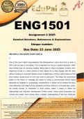 ENG1501 Assignment 2 &lpar;COMPLETE ANSWERS&rpar; 2025 - DUE 23 June 2025