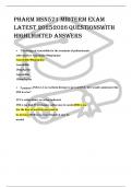 PHARM MSN571 &vert; MIDTERM EXAM  &vert; LATEST 2025-2026  &vert; QUESTIONS WITH HIGHLIGHTED ANSWERS
