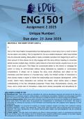 ENG1501 Assignment 2 &lpar;ANSWERS&rpar; 2025 - DISTINCTION GUARANTEED