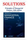 Principles of Managerial Finance 16th Edition - Solutions Manual by Chad J&period; Zutter & Scott B&period; Smart &lpar;ISBN&colon; 9781292400648&rpar;