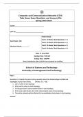 CCN Take Home Exam Question Answer File Final Updated Questions And Answers Spring 2025