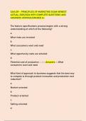 SAYLOR - PRINCIPLES OF MARKETING EXAM NEWEST  ACTUAL 2025&sol;2026 WITH COMPLETE QUESTIONS AND  ANSWERS VERIFIED&sol;GRADED A&plus;