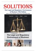 The Legal and Regulatory Environment of Business 19th Edition - Solutions Manual by Pagnattaro &lpar;ISBN&colon; 9781260734287&rpar;