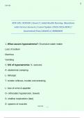 Adult Health Nursing &lpar;NUR 185 &sol; NUR185&rpar; &ndash; Hondros College &ndash; 2025&sol;2026 &ndash; Exam 2 Questions with Correct Answers