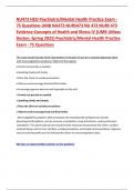 NU473 HESI Psychiatric&sol;Mental Health Practice Exam - 75 Questions UMB NU473 NURS473 NU 473 NURS 473 Evidence-Concepts of Health and Illness IV &lpar;UMB UMass Boston&comma; Spring 2025&rpar; Psychiatric&sol;Mental Health Practice Exam - 75 Questions