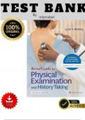 TEST BANK FOR BATES' GUIDE TO PHYSICAL EXAMINATION AND HISTORY TAKING 13TH EDITION BICKLEY A&plus; VERIFIED GUIDE &vert;&vert; WITH RATIONALES