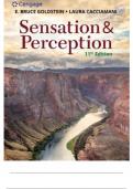 Test Bank For Sensation and Perception 11th Edition by E&period; Bruce Goldstein&comma; Laura Cacciamani ISBN 978-0357446478All Chapters Complete Guide A&plus;