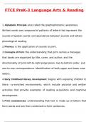 FTCE PreK-3 Language Arts & Reading Exam Latest 2025 Actual Questions & Verified Answers &lpar;2025 &sol; 2026&rpar; A&plus; Grade 100&percnt; Guarantee Verified by Experts