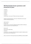  NM Real Estate Exam questions well answered to pass