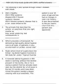 RDH 101 Final study guide with 100&percnt; verified answers 