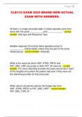 CLR110 EXAM 2025 BRAND NEW ACTUAL  EXAM WITH ANSWERS&period;