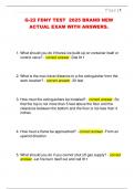 G-22 FDNY TEST  2025 BRAND NEW  ACTUAL EXAM WITH ANSWERS&period;
