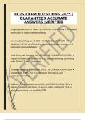 BCPS EXAM QUESTIONS 2025 &vert;GUARANTEED ACCURATE ANSWERS &vert;VERIFIED