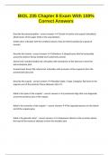 BIOL 235 Chapter 8 Exam With 100&percnt; Correct Answers