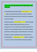 OAE Special Education &lpar;043&rpar; Questions And  Answers