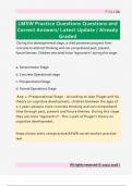 LMSW Practice Questions Questions and  Correct Answers&sol; Latest Update &sol; Already  Graded 