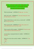BSAC SPORTS DIVER THEORY 190 QUESTIONS & ANSWERS WITH  GUARANTEED PASS&excl;&excl;