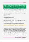 LMSW Interventions with Clients&comma; Client  Systems Quiz Questions and Correct  Answers&sol; Latest Update &sol; Already Graded