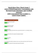 Dutch Bros Flow Check Exam 2 &lpar;2025&sol;2026&rpar;&colon;Progressive Assessment with Revised Exam Questions and Verified Answers&comma; 100&percnt; Guaranteed Pass Graded A&plus;&comma; Latest Exam Update&period;