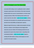 AEPA Principal exam Test Questions And Correct Verified Solutions 