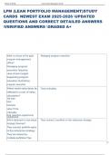 Exam &lpar;elaborations&rpar; LPM &lpar;LEAN PORTFOLIO MANAGEMENT&rpar; 