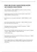 PSIO 305 EXAM 2 QUESTIONS WITH ACCURATE SOLUTIONS