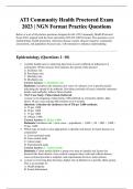 ATI Community Health Proctored Exam 2023 &vert; NGN Format Practice Questions &vert; Verified Study Resource