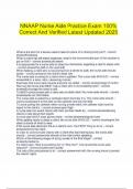  NNAAP Nurse Aide Practice Exam 100&percnt; Correct And Verified Latest Updated 2025