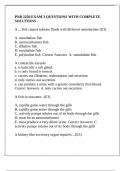 PNB 2250 EXAM 3 QUESTIONS WITH COMPLETE SOLUTIONS