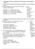 Paramedic CCT Exam Questions And Answers Latest Update &vert; Solved 