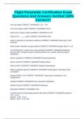 Flight Paramedic Certification Exam Questions And Answers Verified 100&percnt; Correct&excl;&excl;&excl;