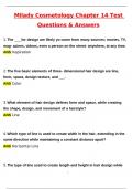 Milady Cosmetology Chapter 14 Test Latest 2025 Actual Questions & Verified Answers &lpar;2025 &sol; 2026&rpar; A&plus; Grade 100&percnt; Guarantee Verified by Experts