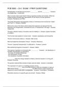 PCB 3063 &ndash; CH&period;1 EXAM 1 PREP QUESTIONS