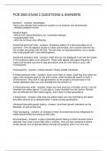 PCB 3063 EXAM 2 QUESTIONS & ANSWERS