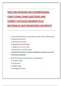 NUR 2392 NUR2392 MULTIDIMENSIONAL  CARE II FINAL EXAM QUESTIONS AND  CORRECT DETAILED ANSWERS PLUS  RATIONALES 2025 RASMUSSEN UNIVERSITY