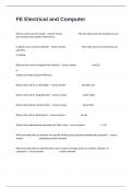 FE Electrical and Computer Actual Exam Questions And Detailed Verified Answers&period;