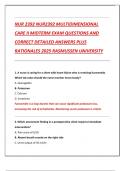 NUR 2392 NUR2392 MULTIDIMENSIONAL  CARE II MIDTERM EXAM QUESTIONS AND  CORRECT DETAILED ANSWERS PLUS  RATIONALES 2025 RASMUSSEN UNIVERSITY