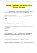 DBIA EXAM Study Guide With 100&percnt; Correct Answers